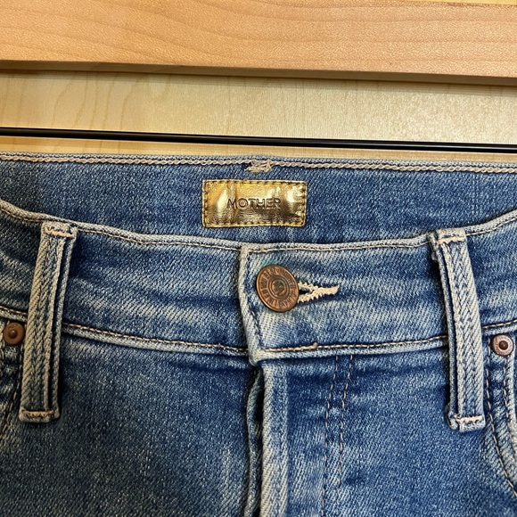 mother the triple ankle fray play like a pirate jeans - Picture 2 of 5